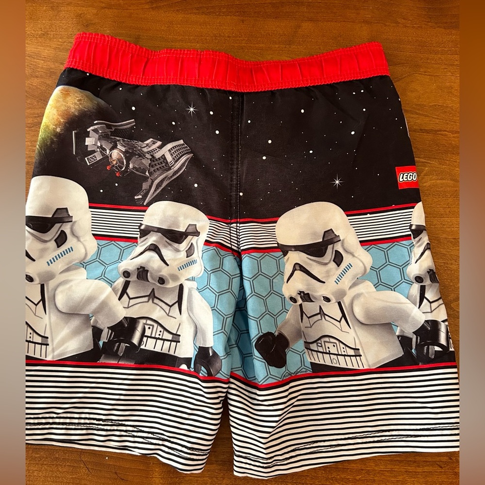 Boys Star Wars swimming trunks sz 7 Disney Lego brand